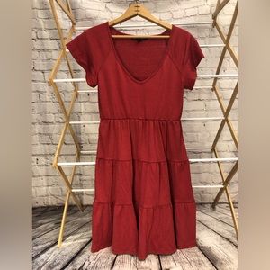 Derek Heart Knit Red Dress